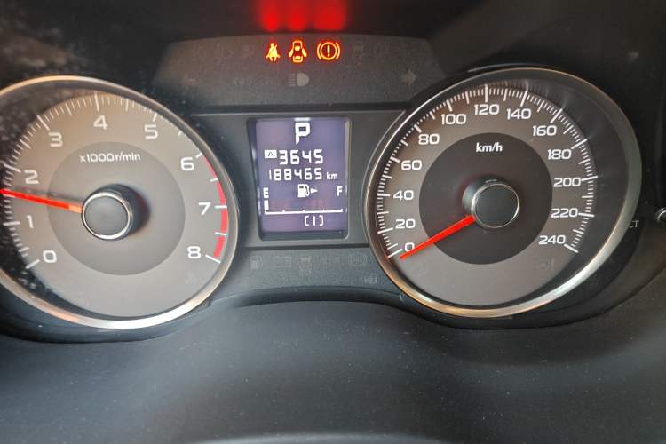 Used Subaru Forester 2013 2.5i Automatic Luxury Edition Odometer Close Up