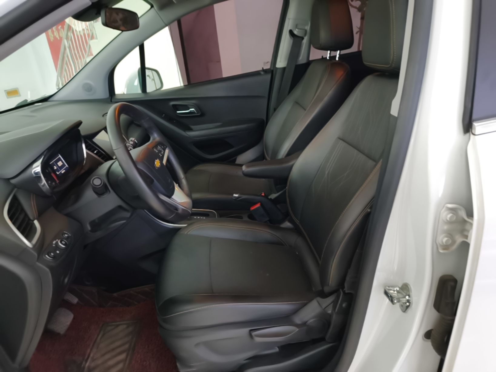 Vordere Reihe im Auto