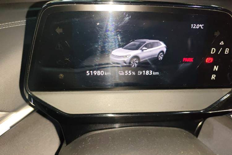 Used Volkswagen ID.4 CROZZ 2022 Standard Range PURE Edition Odometer Close Up