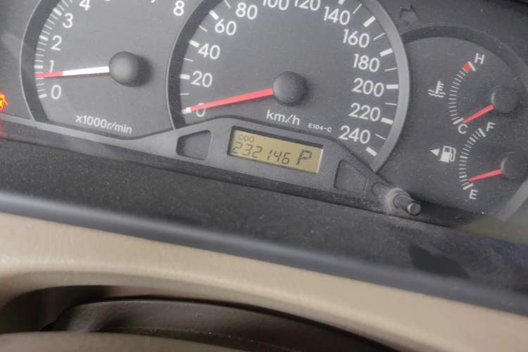 Used Toyota Corolla EX 2007 1.6L Automatic G Odometer Close Up
