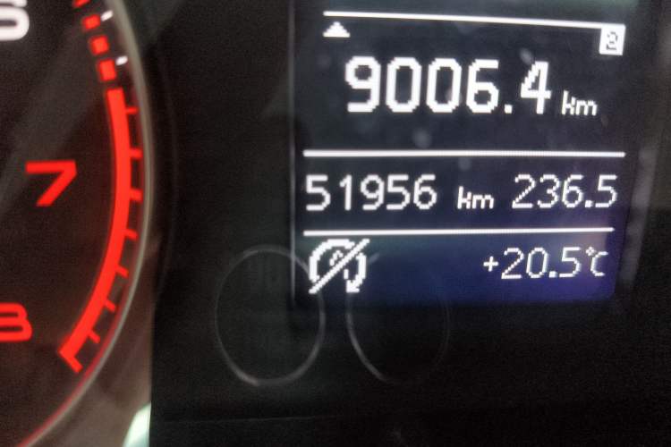 Used Audi Q3 2018 30th Anniversary Edition 30 TFSI Fashion Model Odometer Close Up