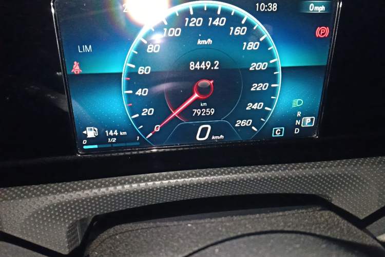 Used Mercedes-Benz A-Class 2019 A 180 L Sport Sedan Odometer Close Up