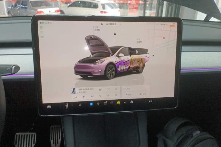 Used Tesla Model Y 2023 Rear-Wheel-Drive Version Audio And AC Panel