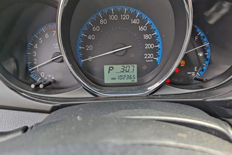 Used Toyota Vios 2017 1.5L CVT Innovation Edition Odometer Close Up