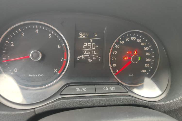 Used Volkswagen Polo 2014 1.4L Automatic Comfort Edition Odometer Close Up
