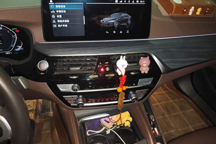 Used BMW 5 Series 2021 530Li Luxury Edition M Sport Package Audio And AC Panel