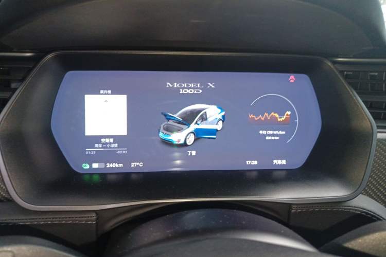 Used Tesla Model X 2017 X 100D Long Range Edition Instrument Cluster