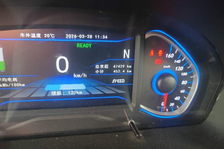 Used BAIC New Energy EX 2018 EX360 Trendy Edition Odometer Close Up