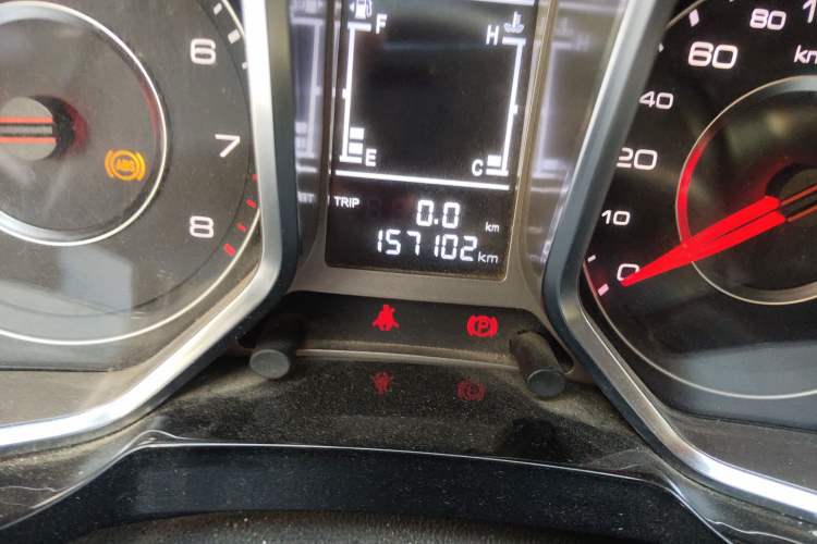 Used Zotye Domy X5 2015 1.5T Manual Luxury Version China IV Standard Odometer Close Up