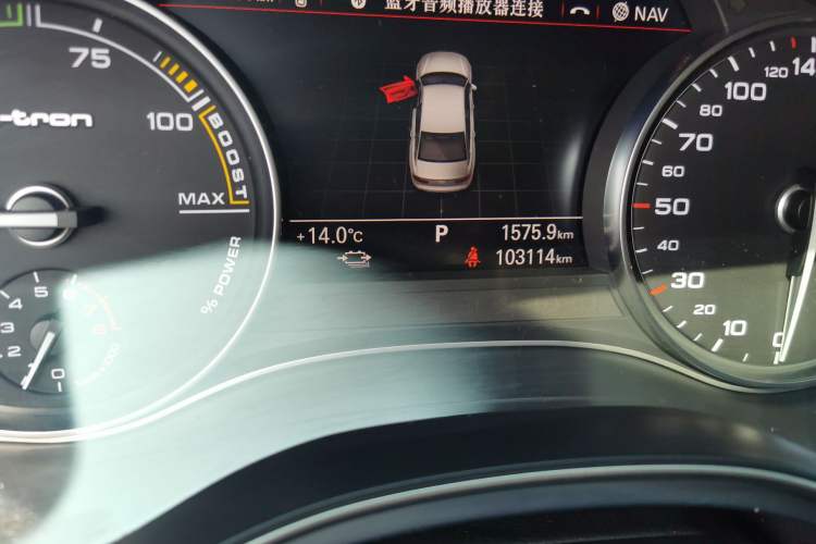 Used Audi A6L New Energy 2018 40 e-tron Odometer Close Up