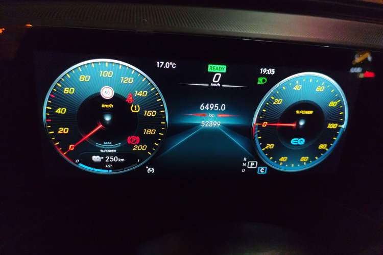 Used Mercedes-Benz EQC 2021 EQC 350 4MATIC Odometer Close Up