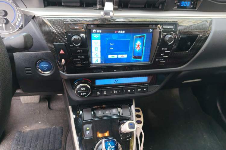 Used Toyota Levin 2016 Dual-Engine 1.8H GS E-CVT Elite Model with Sunroof Audio And AC Panel