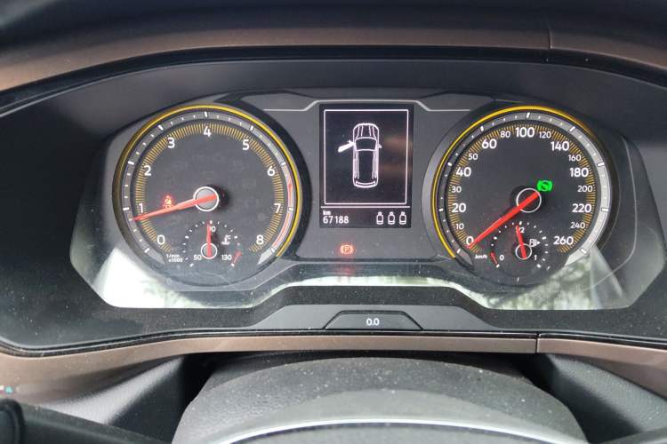 Used Volkswagen Tharu 2020 280TSI Two-Wheel Drive Luxury Plus Version China VI Standard Instrument Cluster