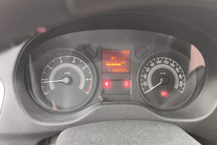 Used Peugeot 301 2014 1.6L Manual Comfort Edition Odometer Close Up