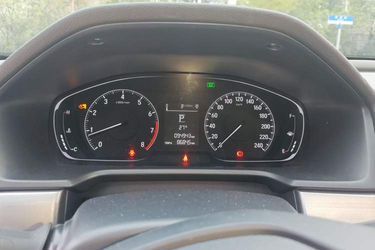 Used Honda Inspire 2019 260TURBO Elegant Edition China VI Emission Standard Odometer Close Up