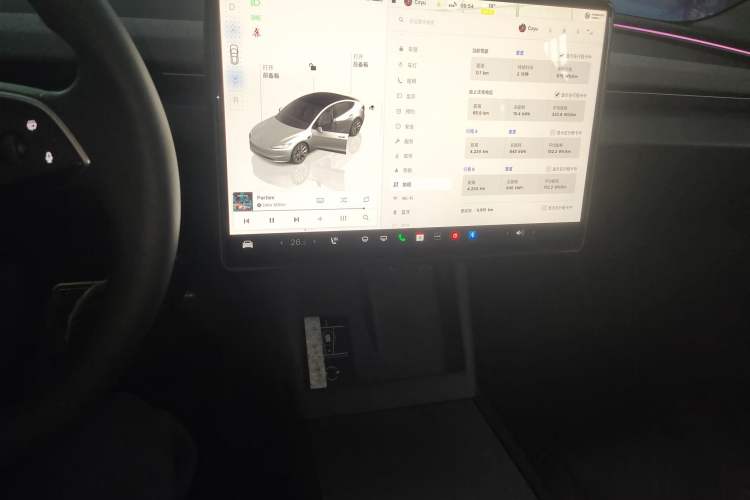 Used Tesla Model 3 2023 Rear-Wheel-Drive Version Audio And AC Panel