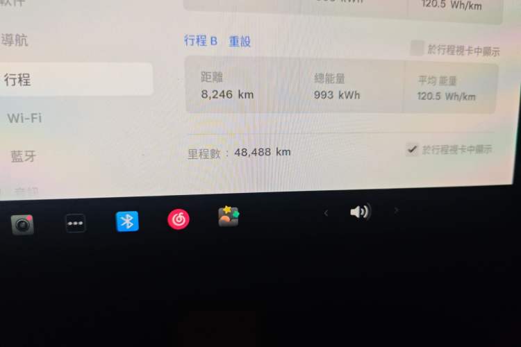 Used Tesla Model 3 2022 Rear-Wheel-Drive Version Odometer Close Up