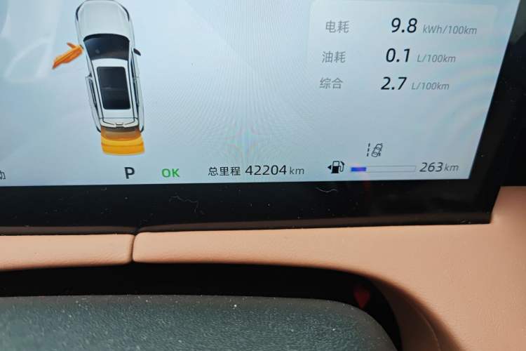 Used CHANGAN UNI-Z New Energy 2024 Blue Whale Smart Electric iDD 125km Beyond Edition Odometer Close Up