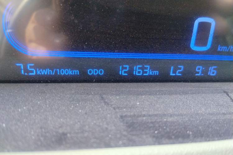 Used Geely Galaxy Panda 2023 Panda Mini 200km Endurance Bear Odometer Close Up