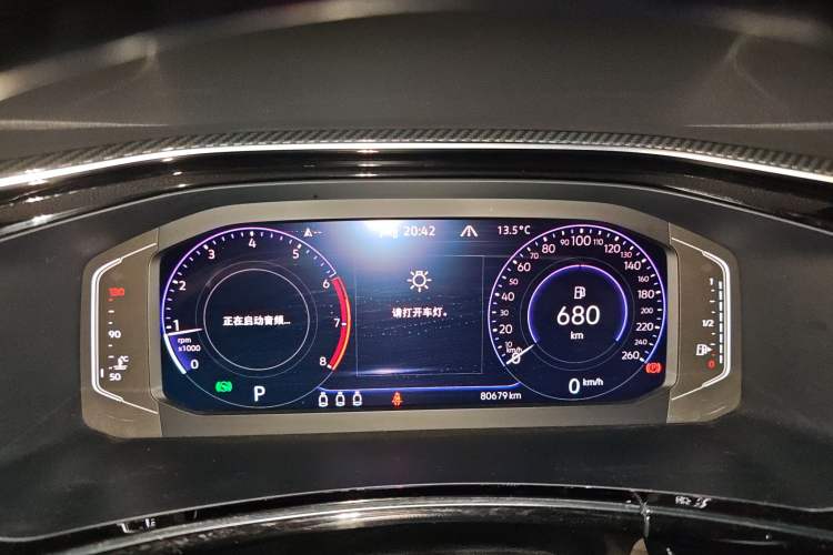 Used Volkswagen Tayron X 2020 330TSI Two-Wheel Drive Flagship Smart Connectivity Version Instrument Cluster