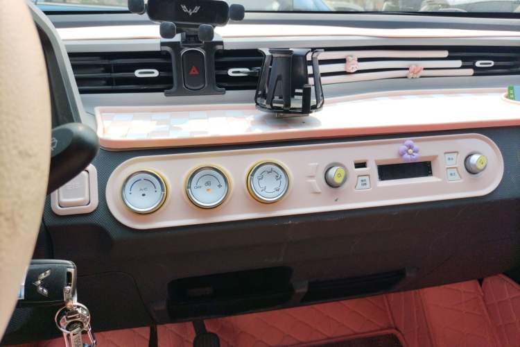 Used Wuling Hongguang MINIEV 2021 Macaron Premium Model – Lithium Iron Phosphate Audio And AC Panel