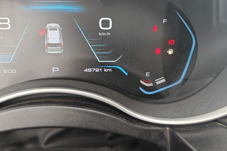 Used Haval H9 2020 2.0T Gasoline 4x4 Luxury 7-Seater Odometer Close Up