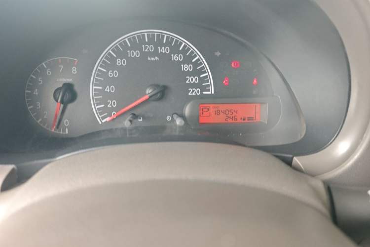 Used Nissan Sunny 2011 1.5XE CVT Comfort Edition Odometer Close Up