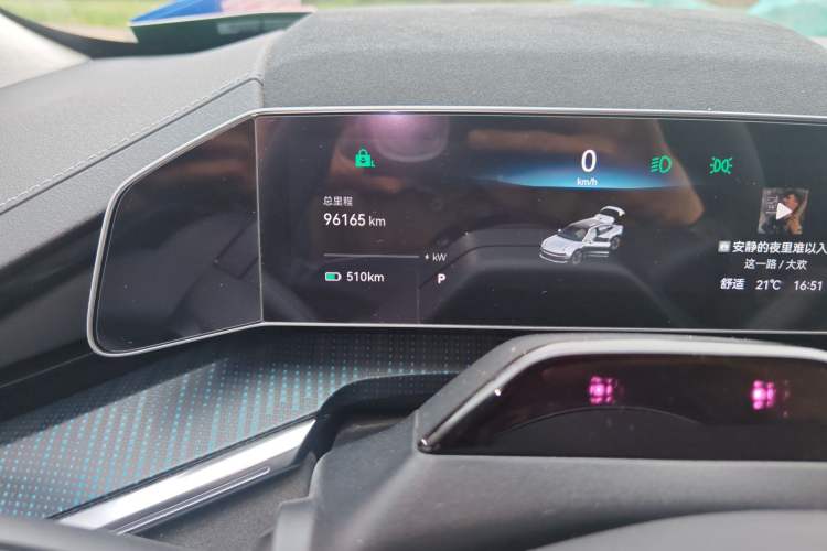 Used Zeekr 001 2022 Ultra-Long Range Single-Motor WE Version Odometer Close Up