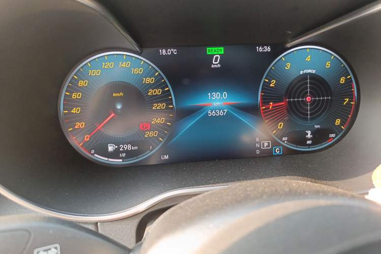 Used Mercedes-Benz C-Class 2019 C 260 Coupe Odometer Close Up