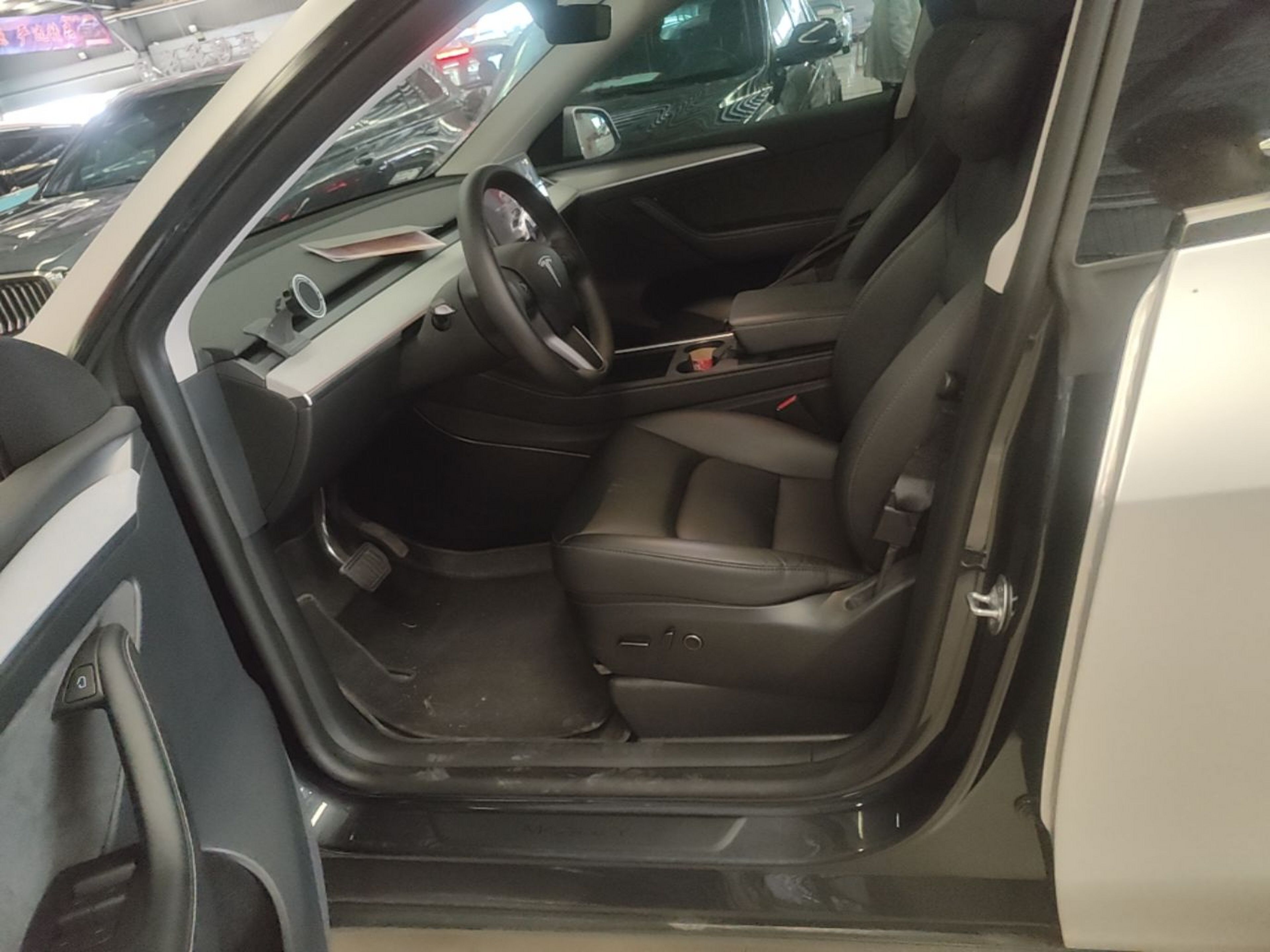 A primeira fila do carro