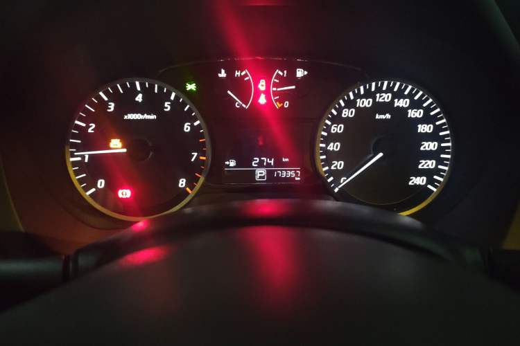 Used Nissan Sylphy 2018 1.6XV CVT Deluxe Edition Odometer Close Up