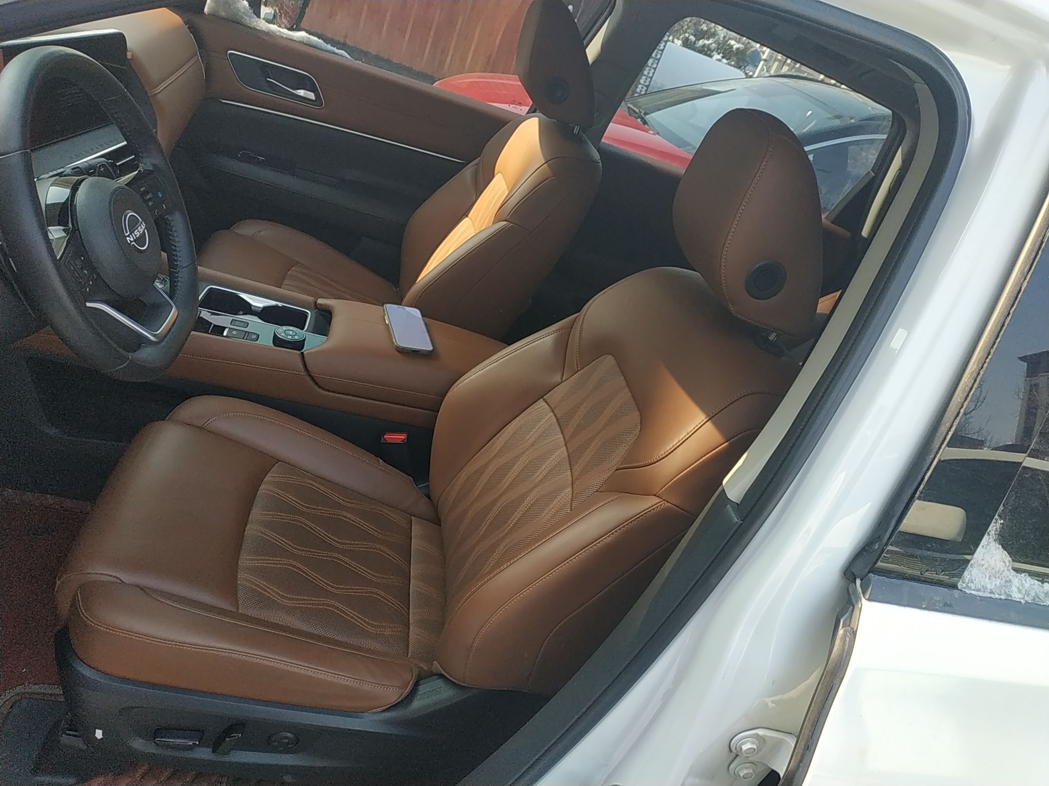 Переднее сиденье в автомобиле