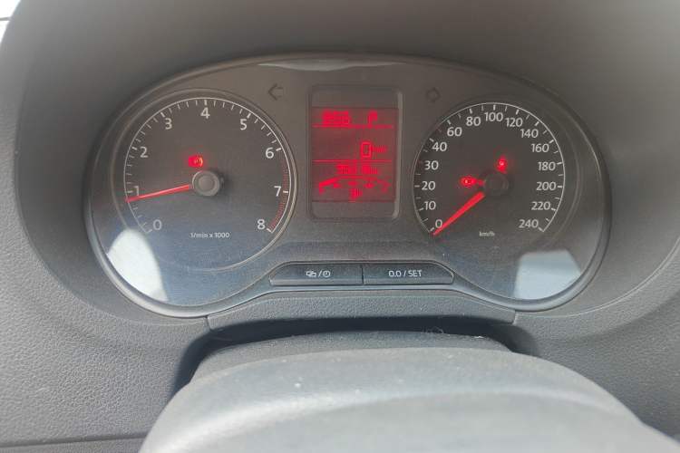 Used Volkswagen Polo 2013 1.4L Automatic Comfort Edition Odometer Close Up