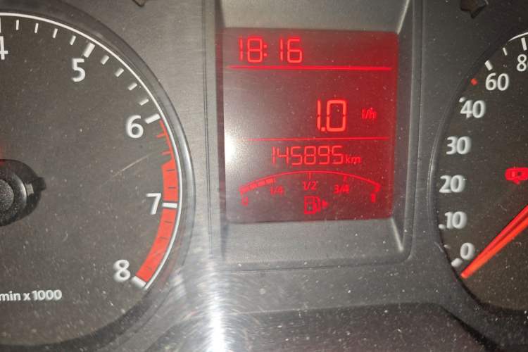 Used Volkswagen Jetta 2013 1.6L Manual Comfort Model Odometer Close Up