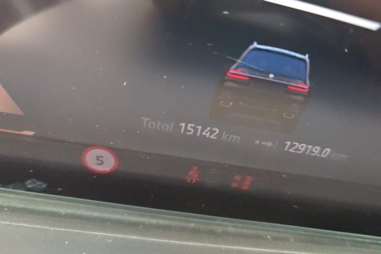 Used BMW X7 2023 xDrive40i Luxury Package with Leading Features Odometer Close Up