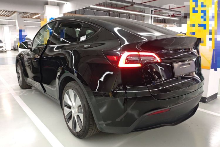 Used Tesla Model Y 2021 Standard Range Rear-Wheel Drive Version Rear Left 45 Deg