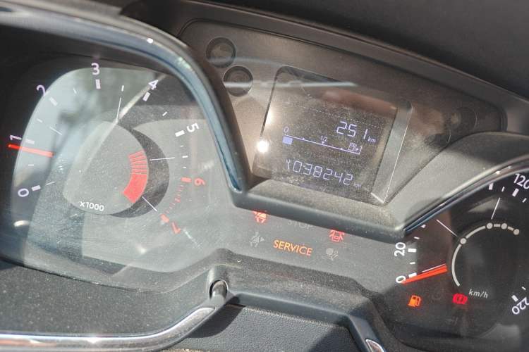 Used Citroen C4 Sega 2018 1.6L Manual Comfort Model Odometer Close Up