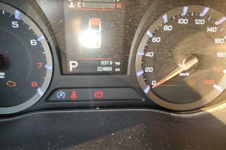 Used GAC Trumpchi GA8 2016 320T Luxury Edition Odometer Close Up