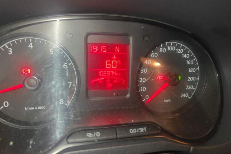 Used Volkswagen Polo 2013 1.4L Automatic Comfort Edition Odometer Close Up