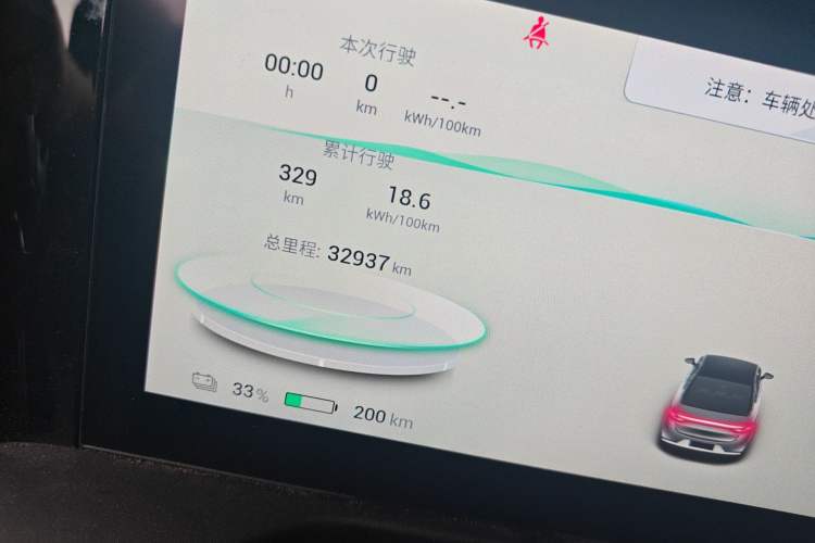 Used AION S Plus 2022 80 Tech Edition Odometer Close Up