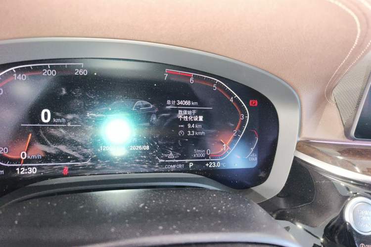 Used BMW 5 Series 2020 525Li Luxury Package Odometer Close Up