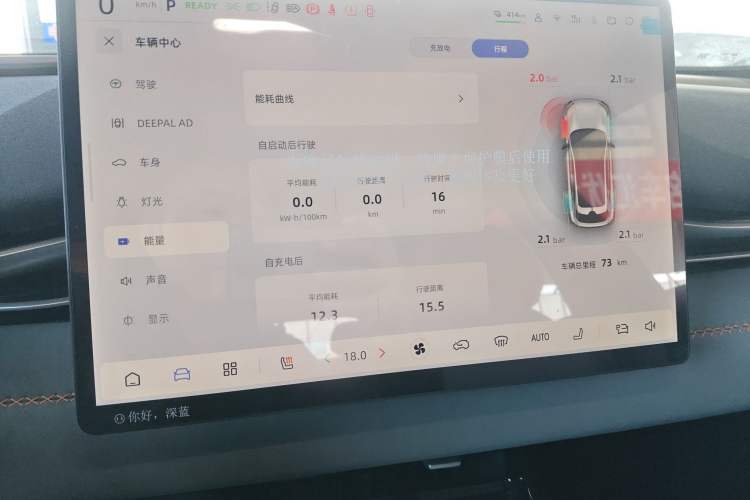 Used Deepal S05 2024 510Max Pure Electric Version Audio And AC Panel