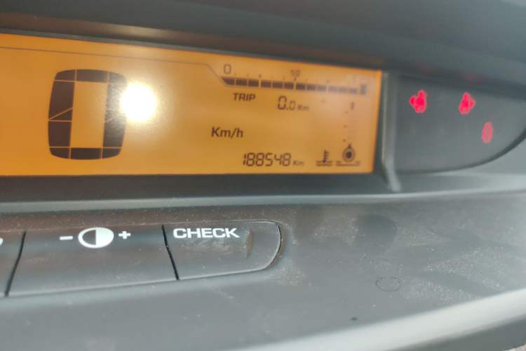 Used Citroen C-Quatre 2012 Sedan 2.0L Automatic Joyful Model Odometer Close Up