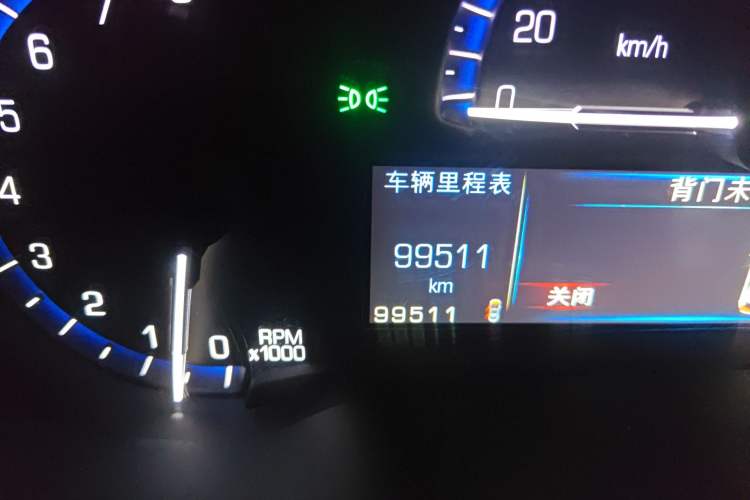 Used Cadillac SRX 2013 3.0L Flagship Model Odometer Close Up