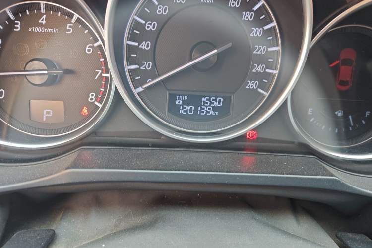 Used Mazda Atenza 2017 2.5L Blue Sky Prestige Edition Odometer Close Up