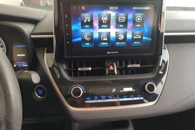 Used Toyota Corolla 2019 1.2T S-CVT GL-i Elite Edition Audio And AC Panel