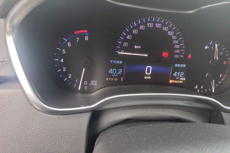 Used Cadillac SRX 2015 3.0L Elite Model Odometer Close Up