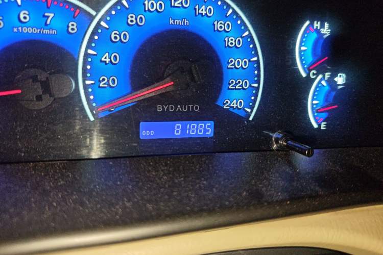 Used BYD F3 2013 Energy-Efficient Model 1.5L Manual Comfort Version Odometer Close Up