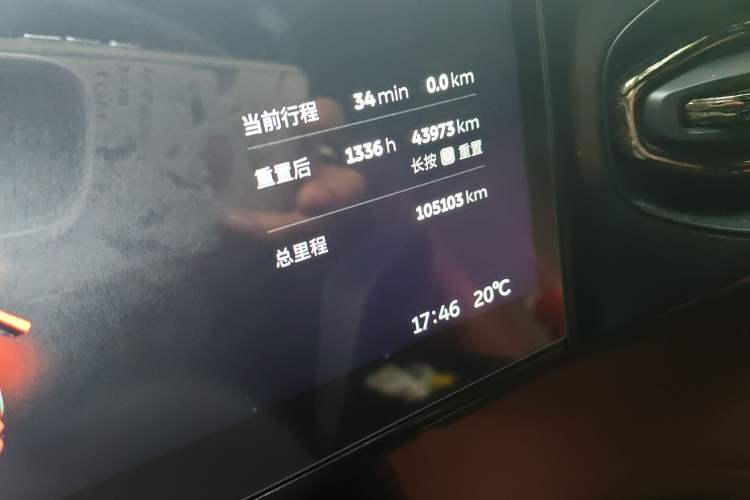 Used Nio ES6 2020 610 km Performance Version Odometer Close Up