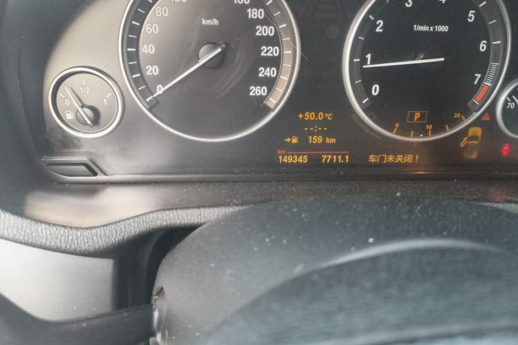 Used BMW X3 2011 xDrive28i Luxury Model Odometer Close Up